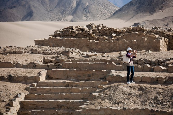 Caral The First Civilization in America - Full Day From Lima - What you actually see at Caral: temples, sunken plazas, and terraced pyramids