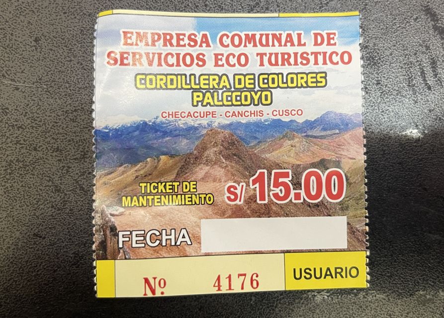 Cusco: Full-Day Palcoyo Rainbow Mountain All-Inclusive Tour - Entry Fee, Oxygen Bottle, and Other “Small” Safety Details