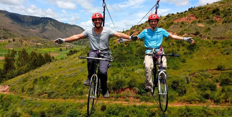 Cusco: Via Ferrata, Skybike, and Rappel Adventure - Rappel Down With a Controlled Rope Instructor