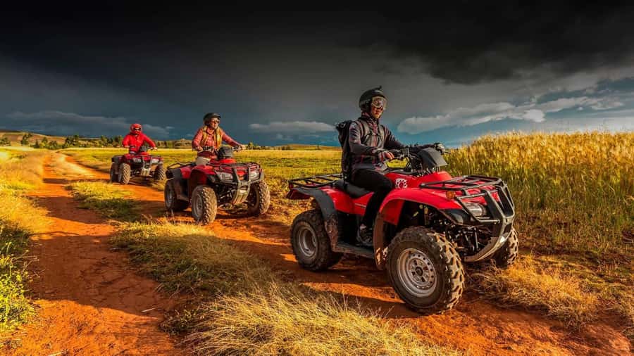 Cusco: Zipline + ATV's | Salt Mines of Maras and Moray | - ATV time in the Sacred Valley: why individual machines feel better
