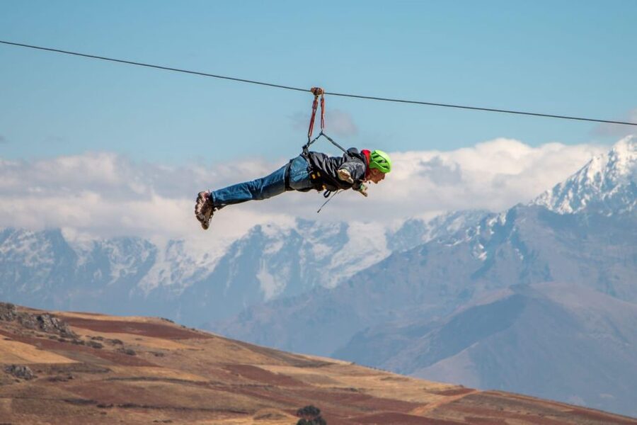 Cusco: Zipline in the Sacred Valley - The four cables: confidence, speed, Superman moves, and canyon views