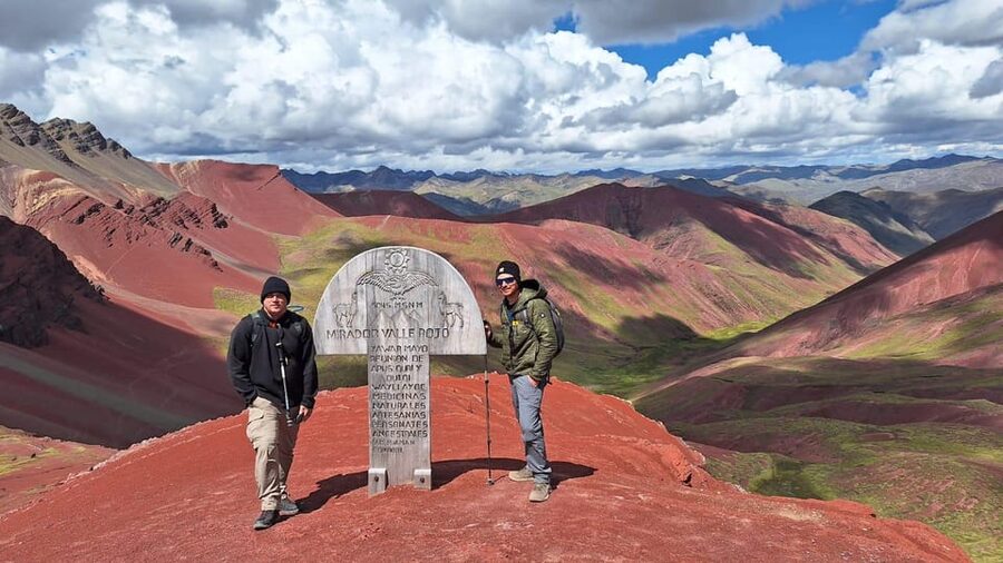 excursion to colorful mountain & red valley viewpoint cusco - Red Valley Viewpoint, After the Summit Rush