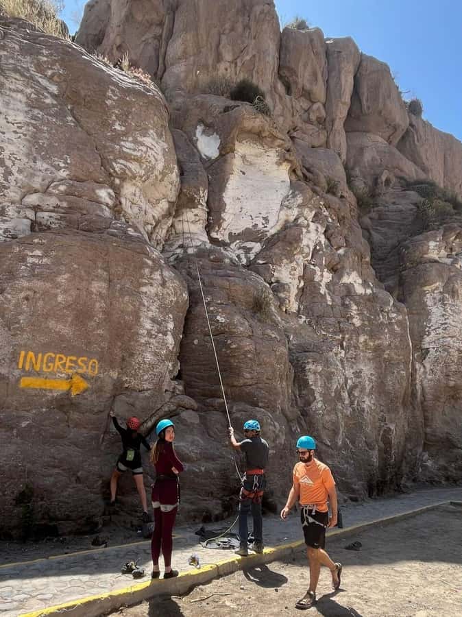 From Arequipa: Climbing in the Chilina Valley - Harness Up and Climb 10 to 25 Meters, Matched to Your Level
