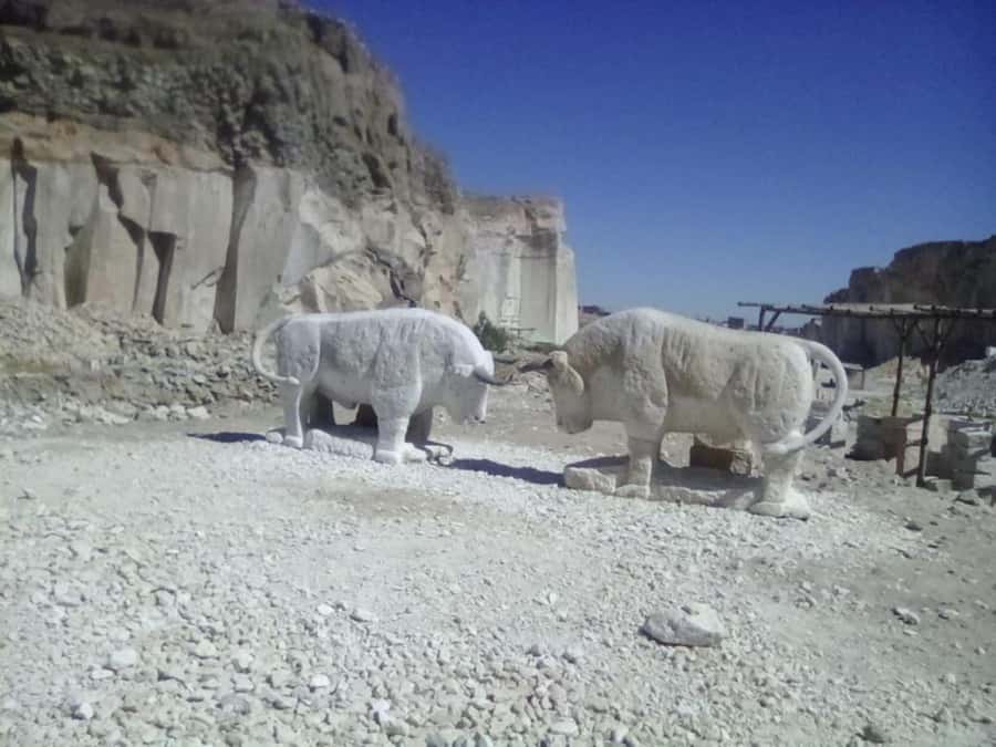From Arequipa: Sillar Route Excursion | Half Day | - Añashuayco Quarry: masons, carving, and the cliff canyon it left behind