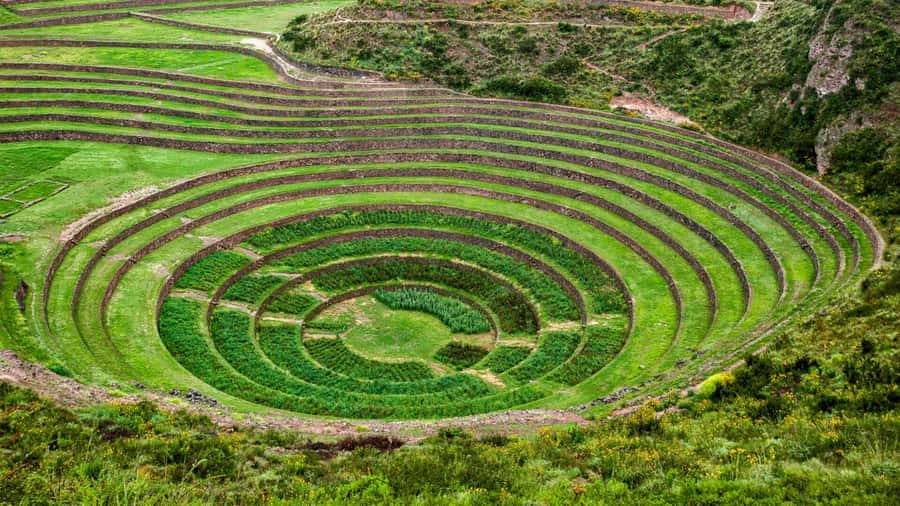 From Cusco: Chinchero Weavers, Moray, Maras Salt Mines Tour - Maras salt mines and the “3,500 ponds” effect