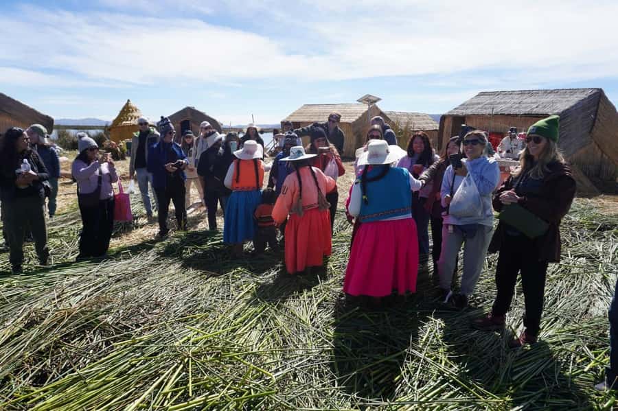 From Cusco: Lake Titicaca, Uros and Amantani by sleeper bus - Amantani Island: main square, temples, family lunch, and real-life comfort