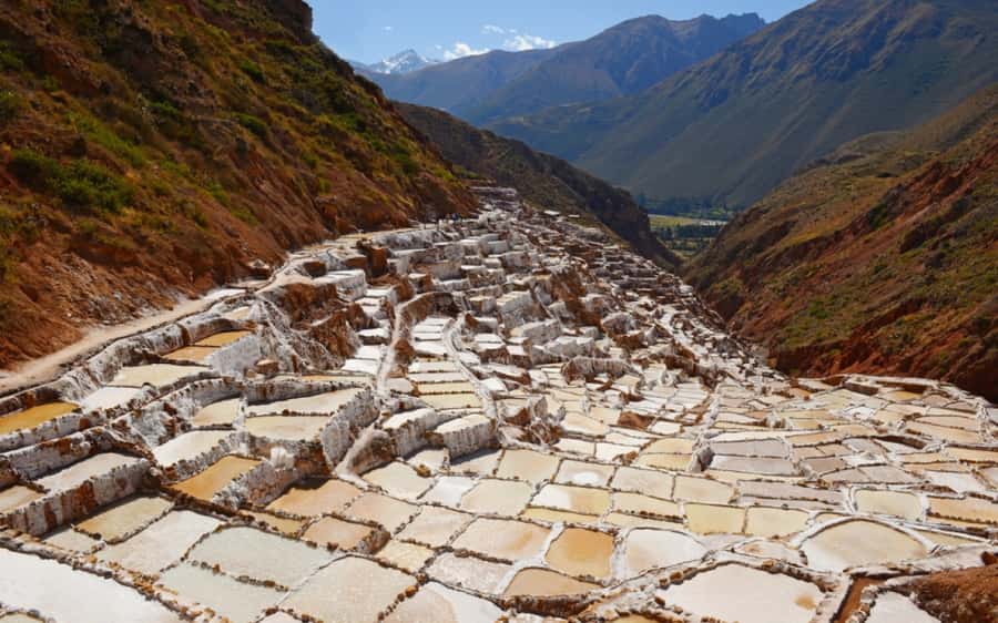 From Cusco: Maras and Moray and Ollantaytambo Tour - Salineras Salt Mine: seeing 3,000-plus working salt pools