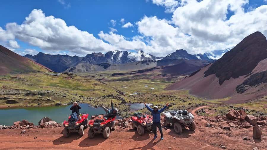 From Cusco: Mountain of colors and red valley on ATVs - Red Valley Quad Ride Meets Rainbow Mountain Seven Colors