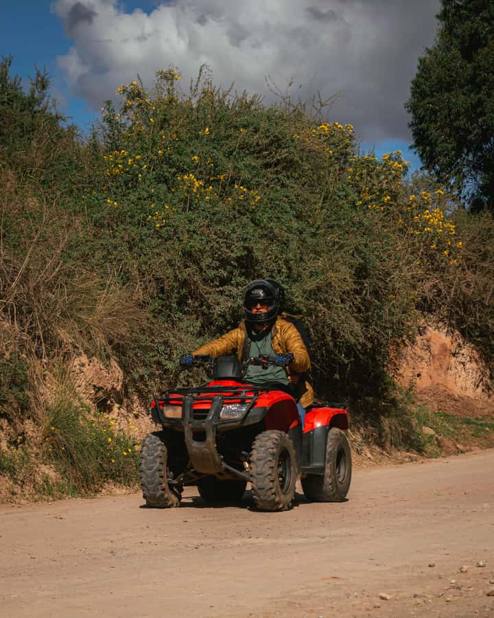 From Cusco: Quad bike tour Moray and Salt Mines - The Ride to Moray: Your First Views and a Real Sense of Adventure