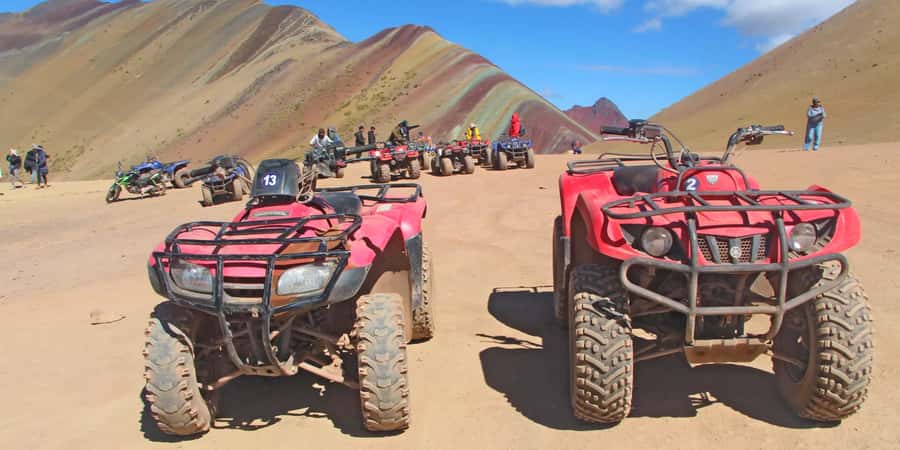 From Cusco: Rainbow Mountain in ATV Quad Bikes + meals - Quad Bike Day: The Cusipata to Pitumarca to Vinicunca Route