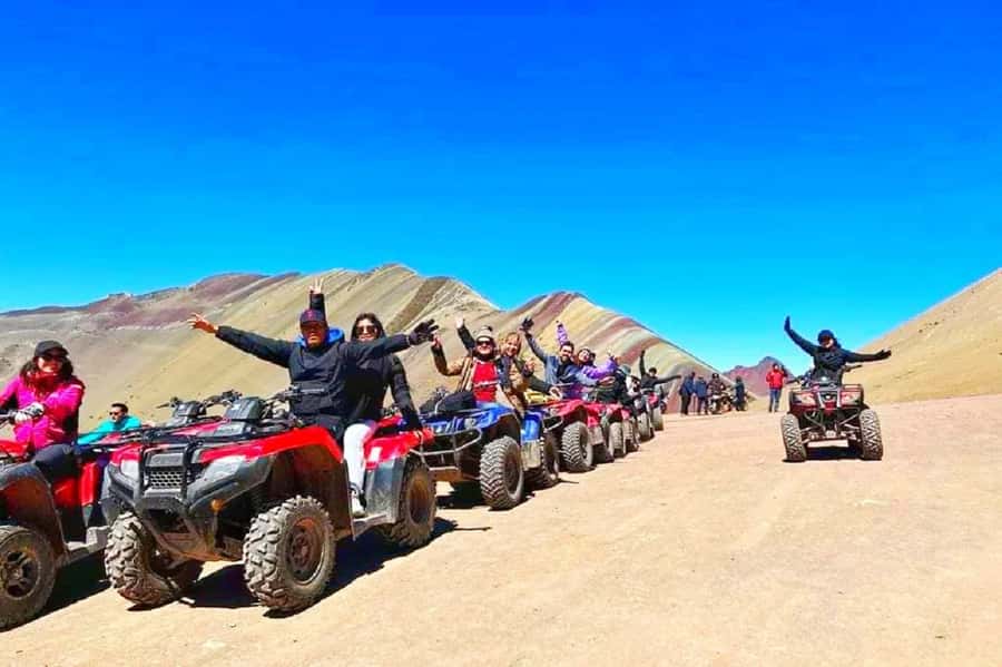 From Cusco: Rainbow Mountain in ATV Quad Bikes + meals - The Long Van Ride: Cusco to Cusipata and Pitumarca Break Timing