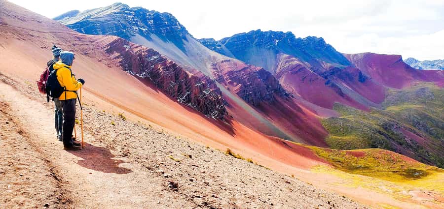 From Cusco: Vinicunca Mountain of Colors Excursion + Ticket - The Llaqto checkpoint intro and the two-hour uphill climb