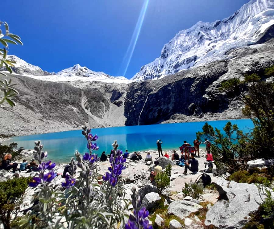 From Huaraz: Lake 69 Trek Day Tour - White Mountain Range - The long road from Huaraz: Callejón de Huaylas to the trek start