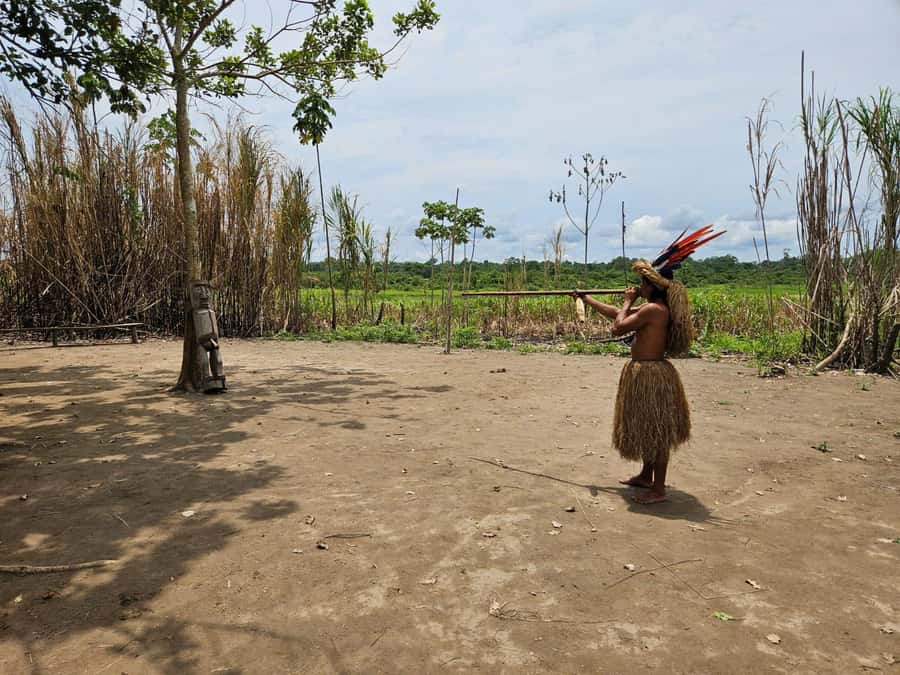 From Iquitos: Full day tour in the Peruvian jungle - Yagua community visit: crafts, clothing, and everyday life