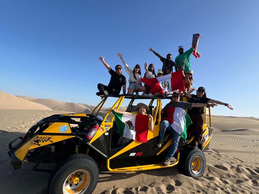 From Lima: Day trip to Paracas, Ica and Oasis Huacachina - Paracas pier and the Ballestas Islands cruise, including El Candelabro