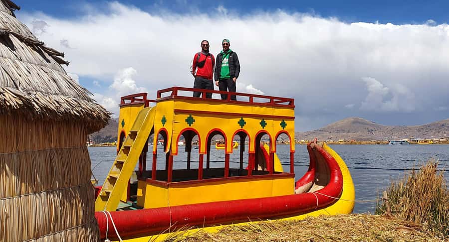 From Puno: 3-Hour Uros Floating Islands Tour - First stop: walking the main reed island and meeting island life