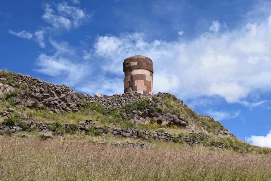 From Puno: 4h tour to Sillustani - The Altiplano Drive: Grazing Llamas and the Rise to 3,900 Meters