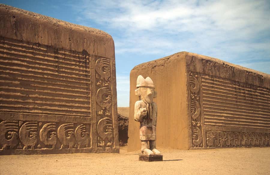 From Trujillo: Temple of the Moon and Sun and Chan Chan - Huaca de La Luna: Adobe Walls, Aia Paec, and Moche Iconography
