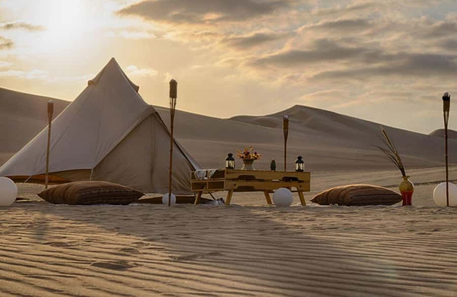 Ica | Huacachina: Desert Glamping | Night Under the Stars - Morning after: showers and breakfast before you head out