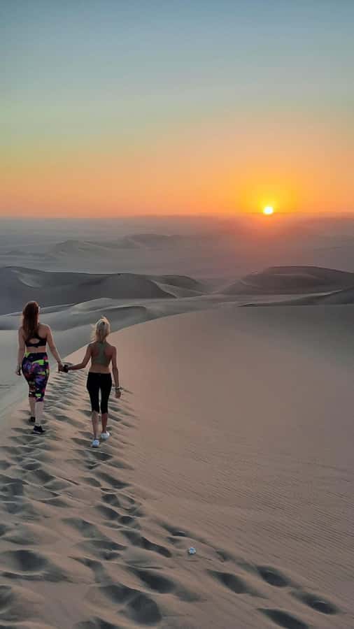 Lima and Nasca : Ballestas -Huacachina-Nasca Lines - Huacachina dunes by buggy: sandboarding runs and that sunset moment