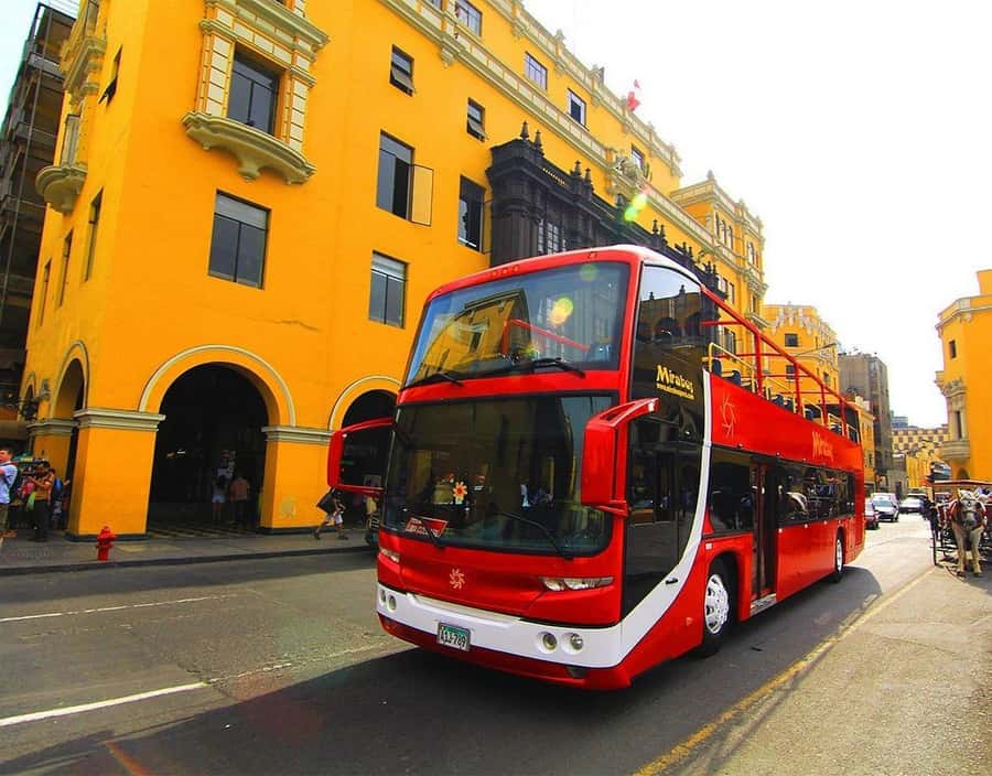 Lima : City Tour by Panoramic Bus - Walking & Catacombs - Huaca Pucllana and the City’s Oldest Bones, from Outside