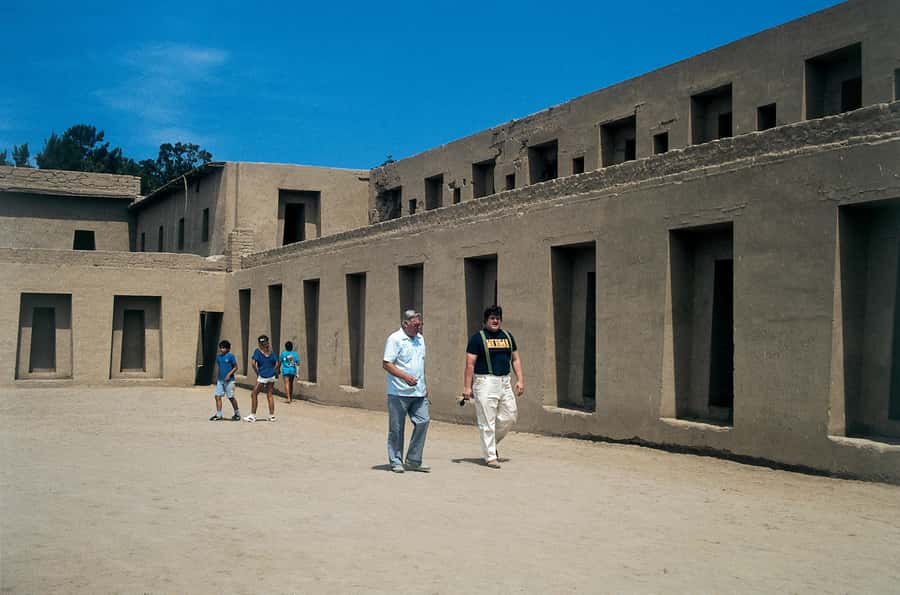 Lima: Pre-Inca Temple of Pachacamac - Clay Architecture and the Sun and Moon Effect
