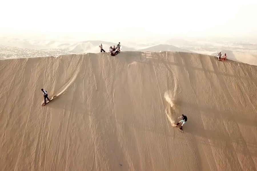 Nasca: Ocongalla Aqueduct Sandboarding in the Usaka desert - Ocongalla Aqueduct: ancient engineering you can still see working