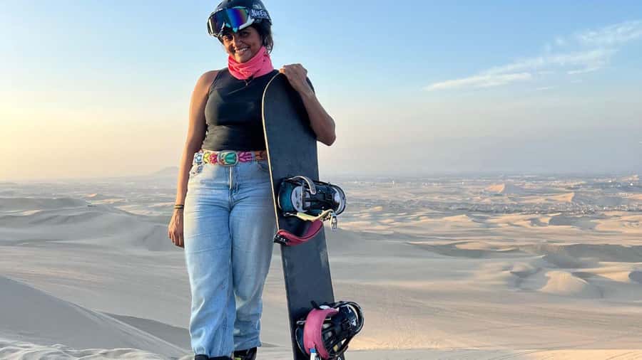 Pro Sanboarding or skiing in Huacachina from Lima - Day trip - The dunes after the lesson: how the ride typically feels