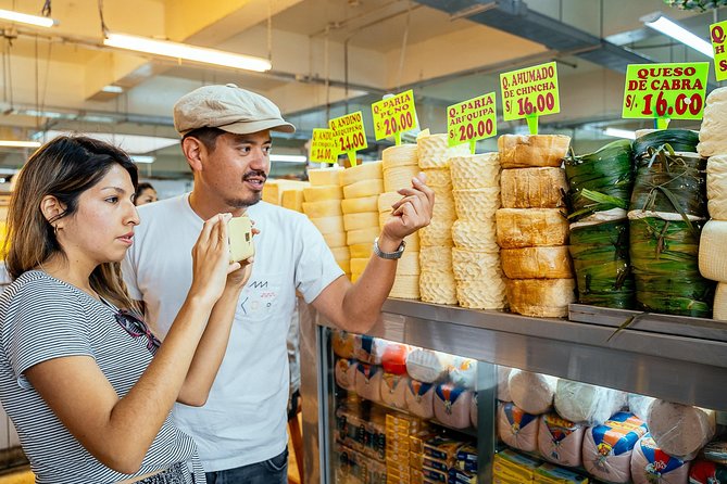 The 10 Tastings of Lima With Locals: Private Street Food Tour - Mercado Central: cheese, stuffed olives, and fruits you have to taste slowly