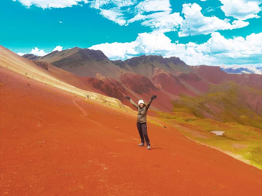 Tour de un día a la Montaña del Arco Iris y el Valle Rojo - Phullawasipata trailhead at 4,626 meters: what you’ll see on the way up